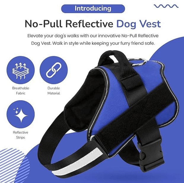 Transform every walk into a joyful experience with our No-Pull Dog Harness, designed for unparalleled comfort and effortless control