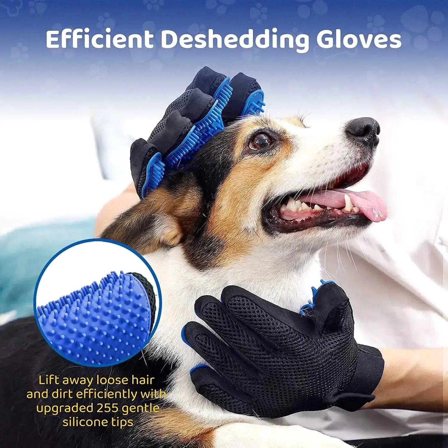 Transform grooming into a relaxing bonding moment with our Pet Grooming Glove—a unique, gentle massage that keeps your home clean and your pet happy