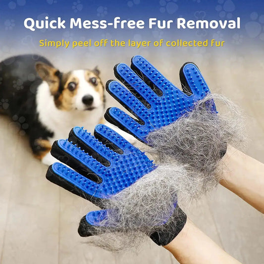 Transform grooming into a relaxing bonding moment with our Pet Grooming Glove—a unique, gentle massage that keeps your home clean and your pet happy